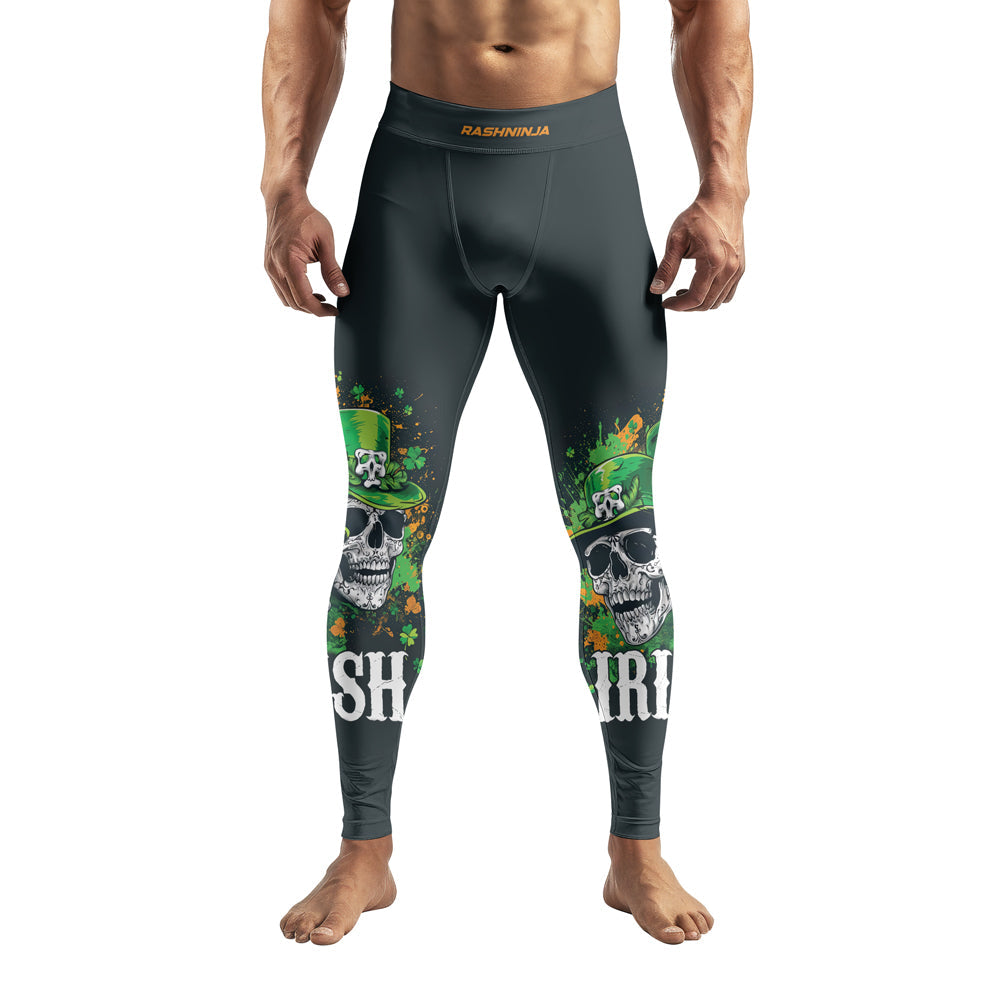 Rashninja Irish Leprechaun Skull Men's Spats