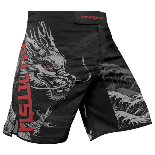Rashninja Dragon Shadow Men's Fight Shorts