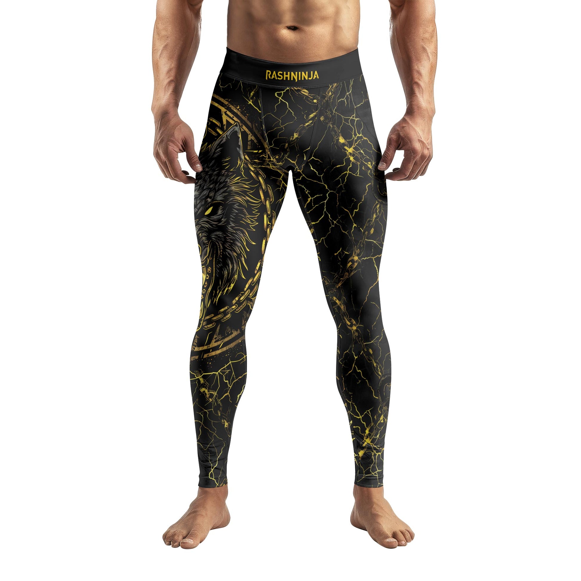 Rashninja Viking Fenrir Wol Men's Spats