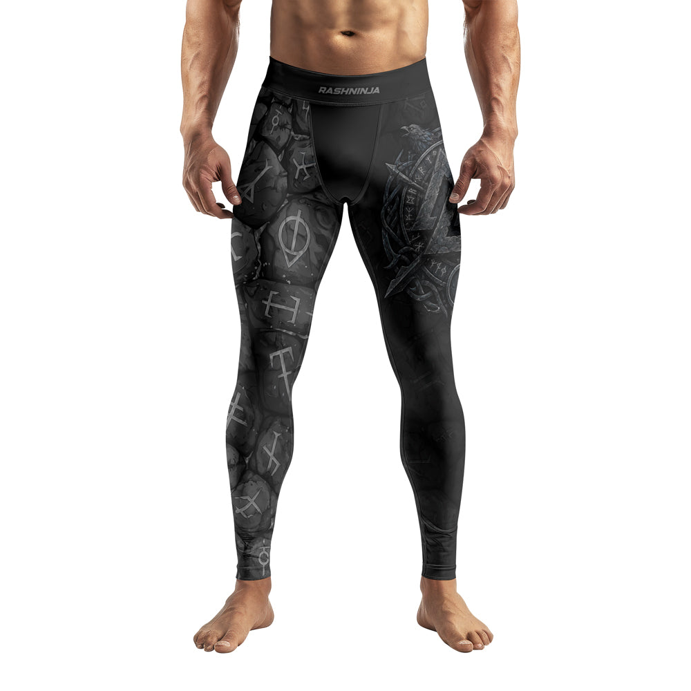 Rashninja Viking Raven Vegvisir Men's Spats