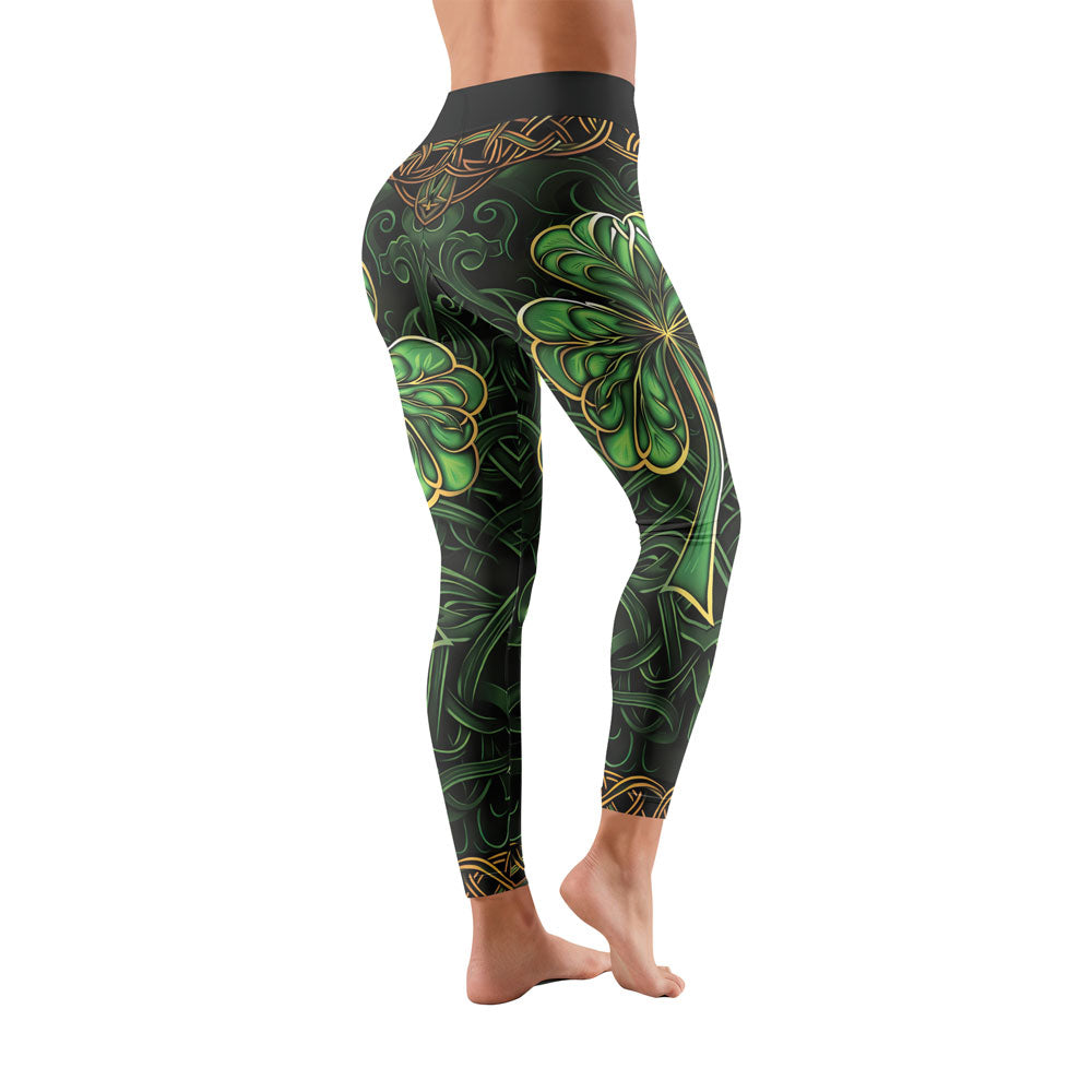 Rashninja Irish Celtic Clover Women's Leggings – St. Patrick's Day Edition
