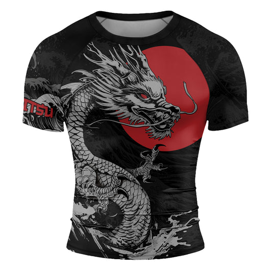 Rashninja Dragon Shadow Men's Short Sleeve Rash Guard