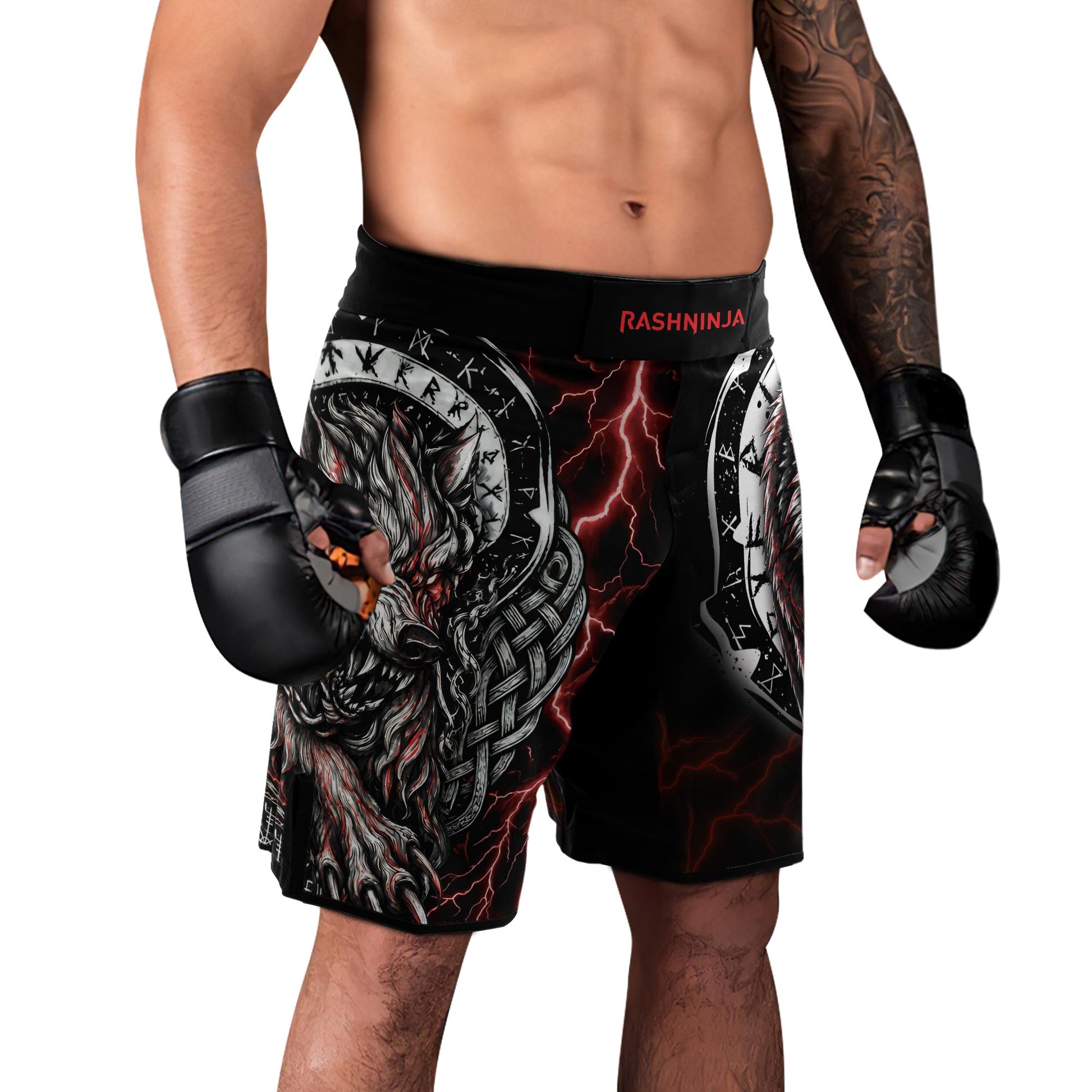 Rashninja Blood Fenrir Wolf Women's Short Sleeve Rash Guard