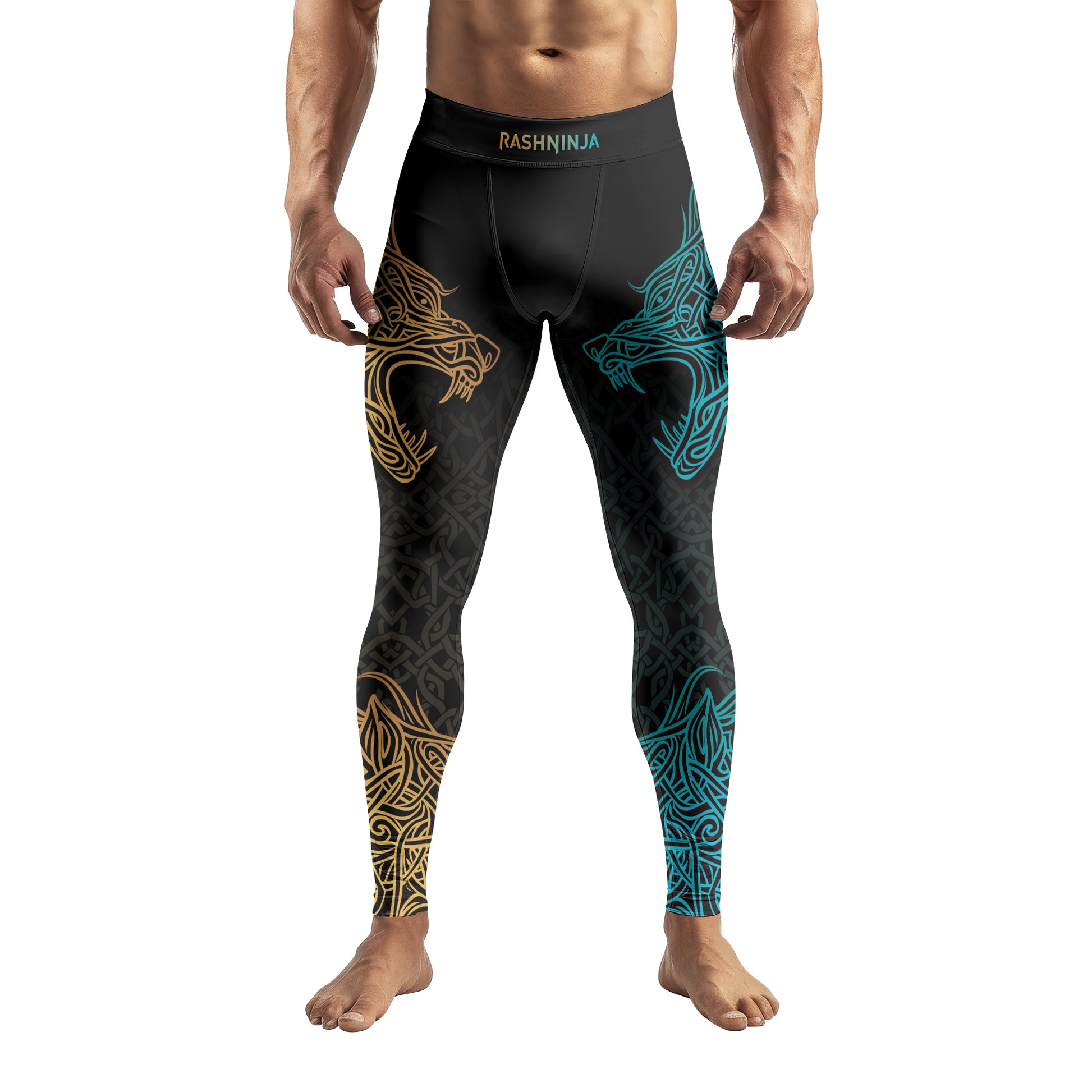 Rashninja Norse Viking Wolf Men's Spats
