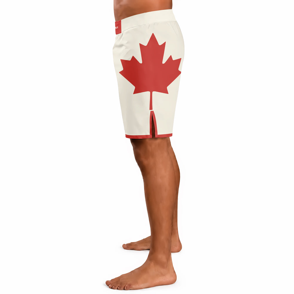 Rashninja Patriot Canada Flag Men's Fight Shorts