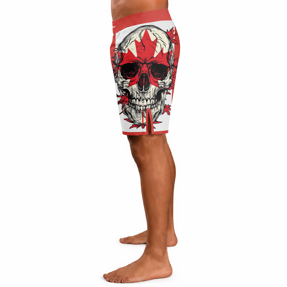 Rashninja Patriot Canada Flag Men's Fight Shorts