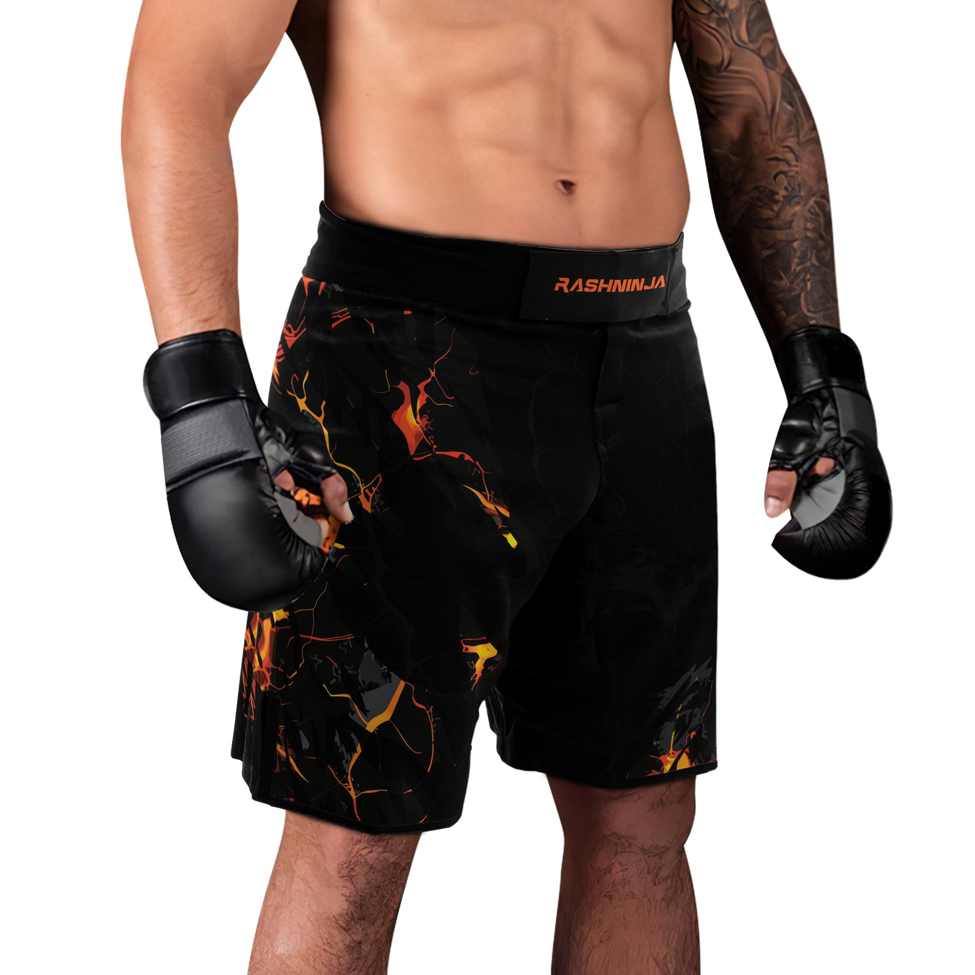 Rashninja Cyber Lava Men's Fight Shorts