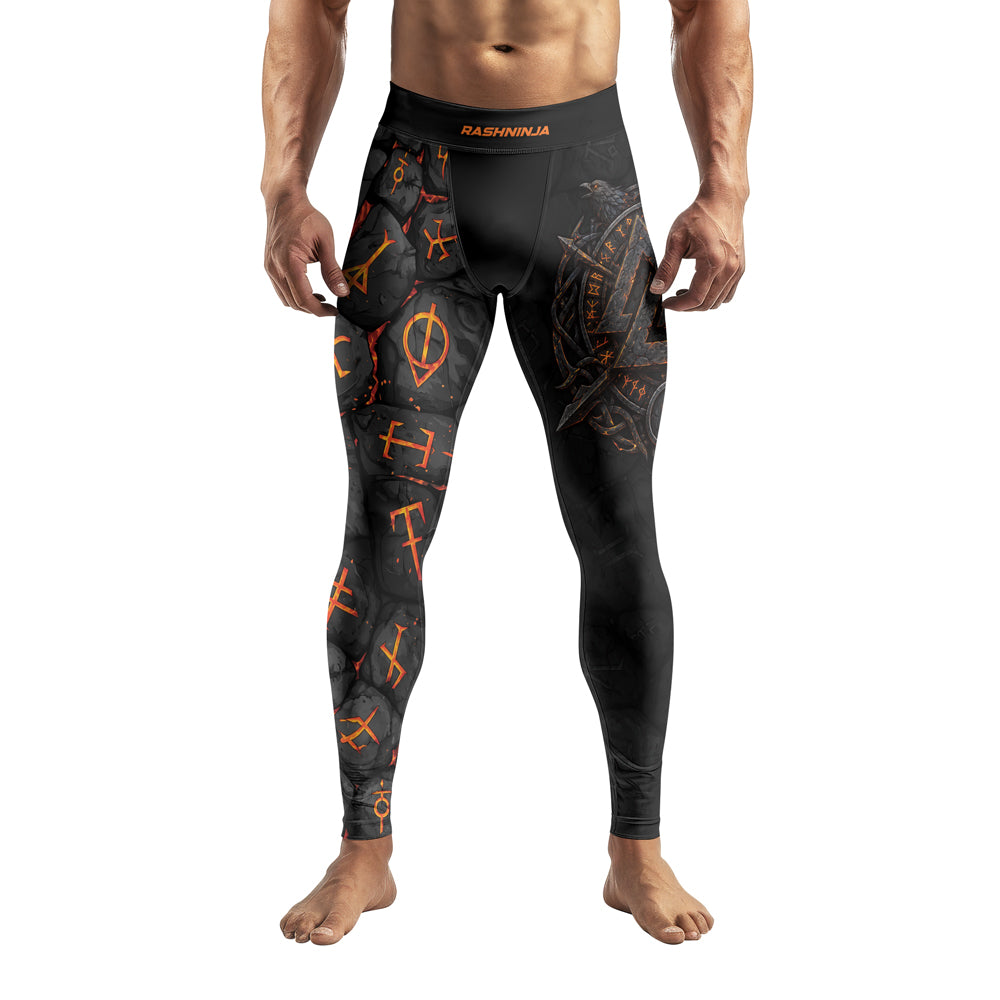 Rashninja Viking Raven Vegvisir Men's Spats