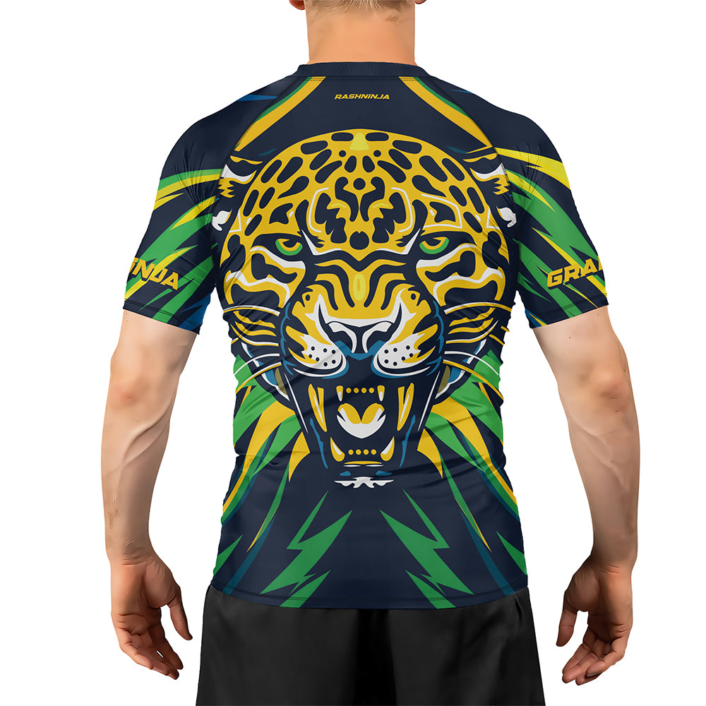 Rashninja Patriot Mexico Flag Men's Short Sleeve Rash Guard