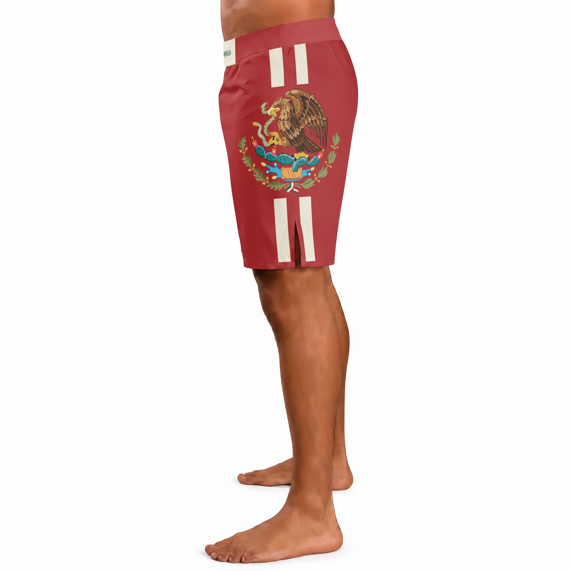 Rashninja Patriot Mexico Flag Men's Fight Shorts