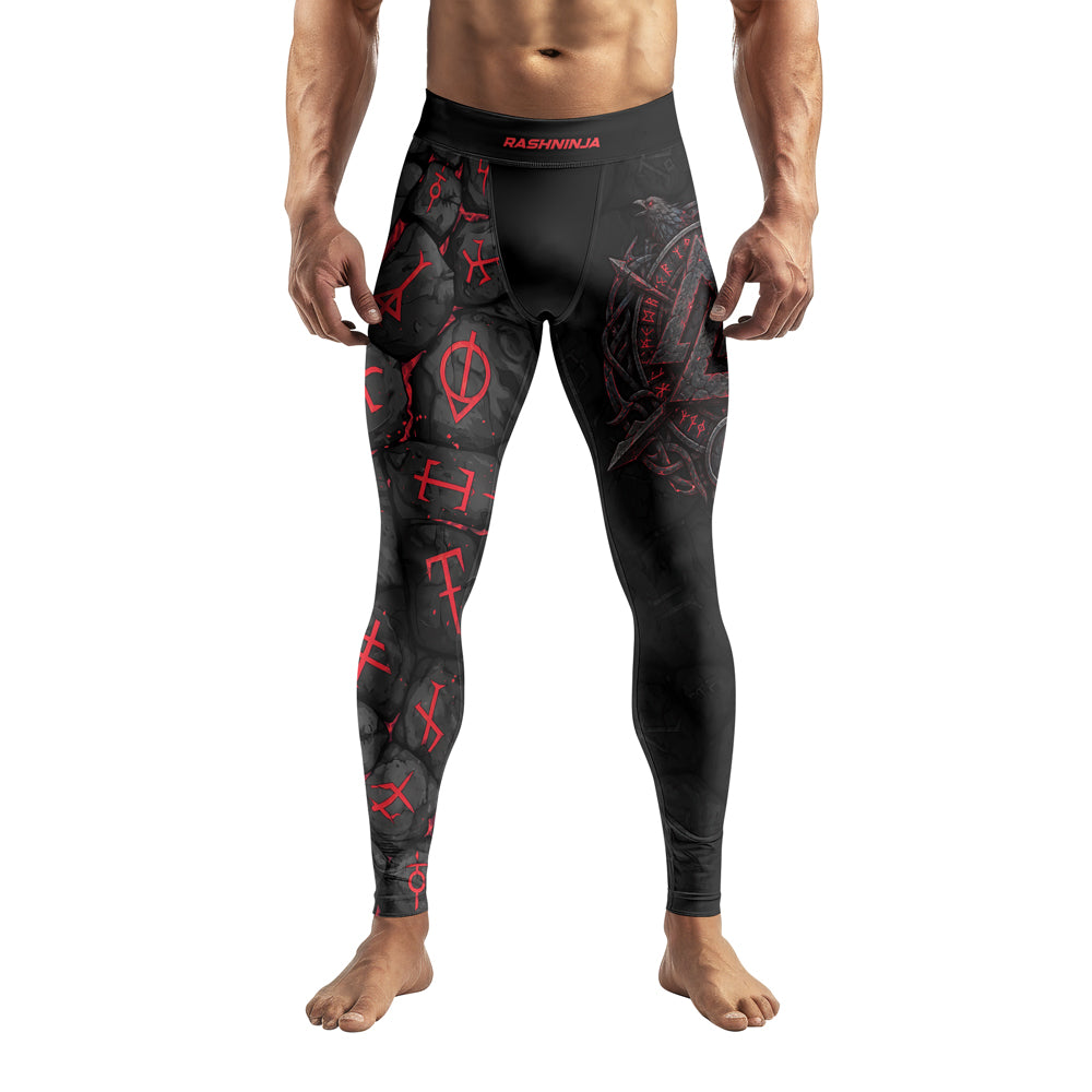 Rashninja Viking Raven Vegvisir Men's Spats