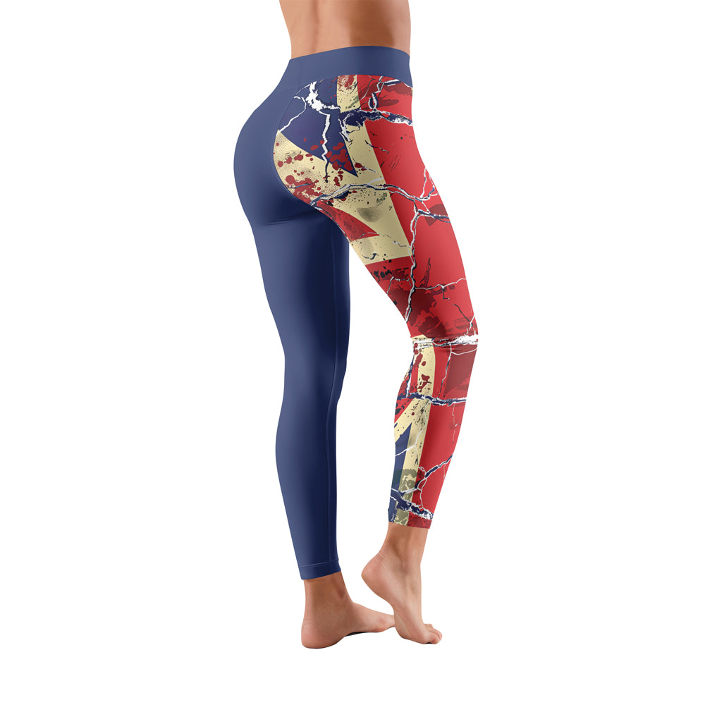 Rashninja Patriot United Kingdom Flag Stripe Women's Leggings