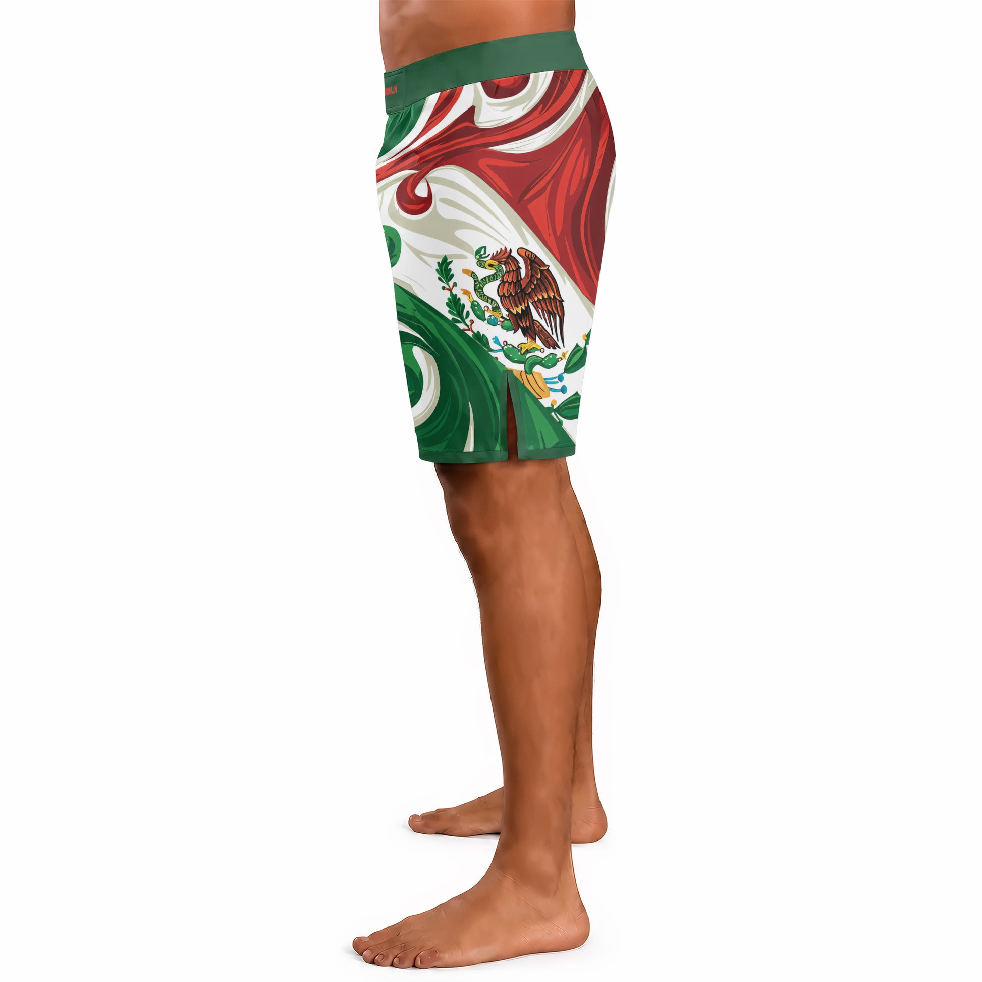 Rashninja Patriot Mexico Flag Men's Fight Shorts