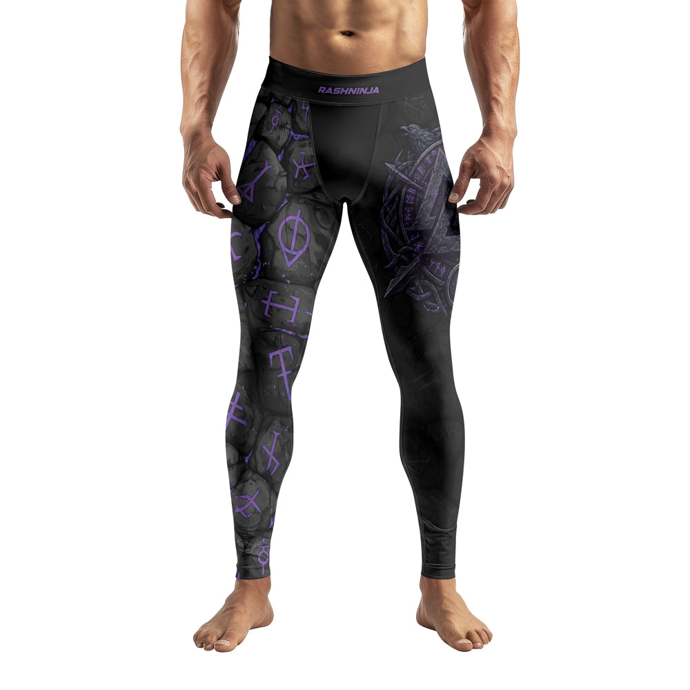Rashninja Viking Raven Vegvisir Men's Spats