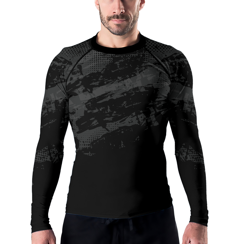 Rashninja Paint Streak Camouflage Men's Long Sleeve Rash Guard