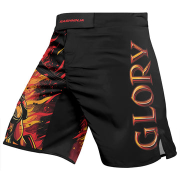 Rashninja Spartan Glory Flame Men's Fight Shorts