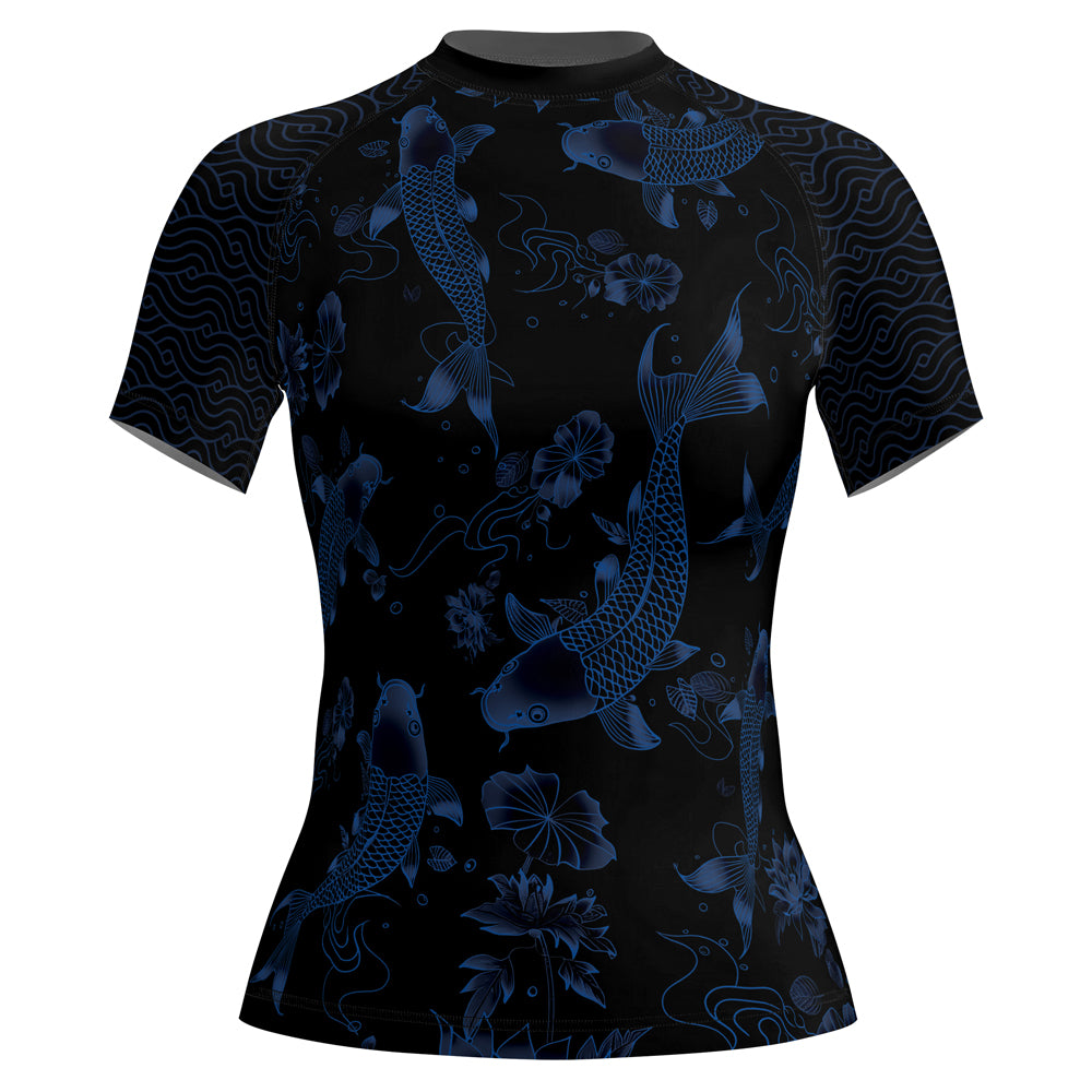 Rashninja Samurai Koi Valor Women's Short Sleeve Rash Guard
