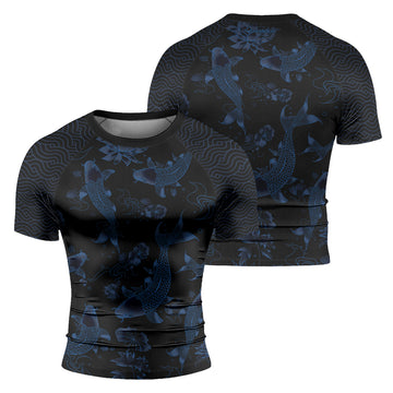 Rashninja Samurai Koi Valor Men's Short Sleeve Rash Guard