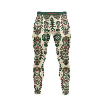 Rashninja Aztec Skull Mandala Men's Spats