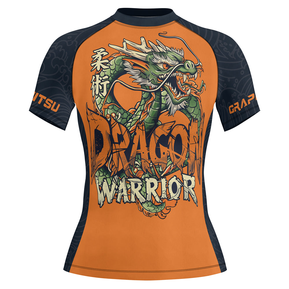 Rashninja Dragon Verdant Blaze Women's Short Sleeve Rash Guard