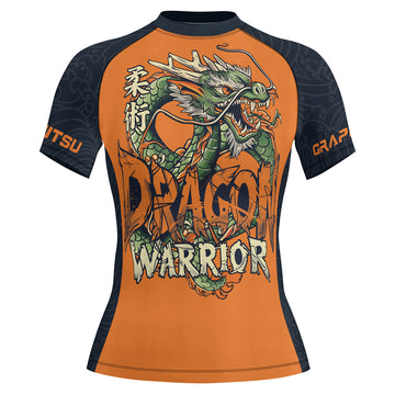 Rashninja Dragon Verdant Blaze Women's Short Sleeve Rash Guard