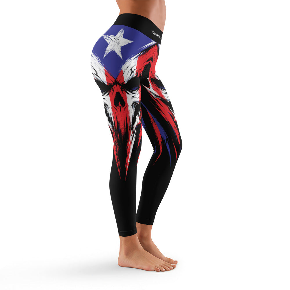 Rashninja Patriot Puerto Rico Flag Women's Leggings