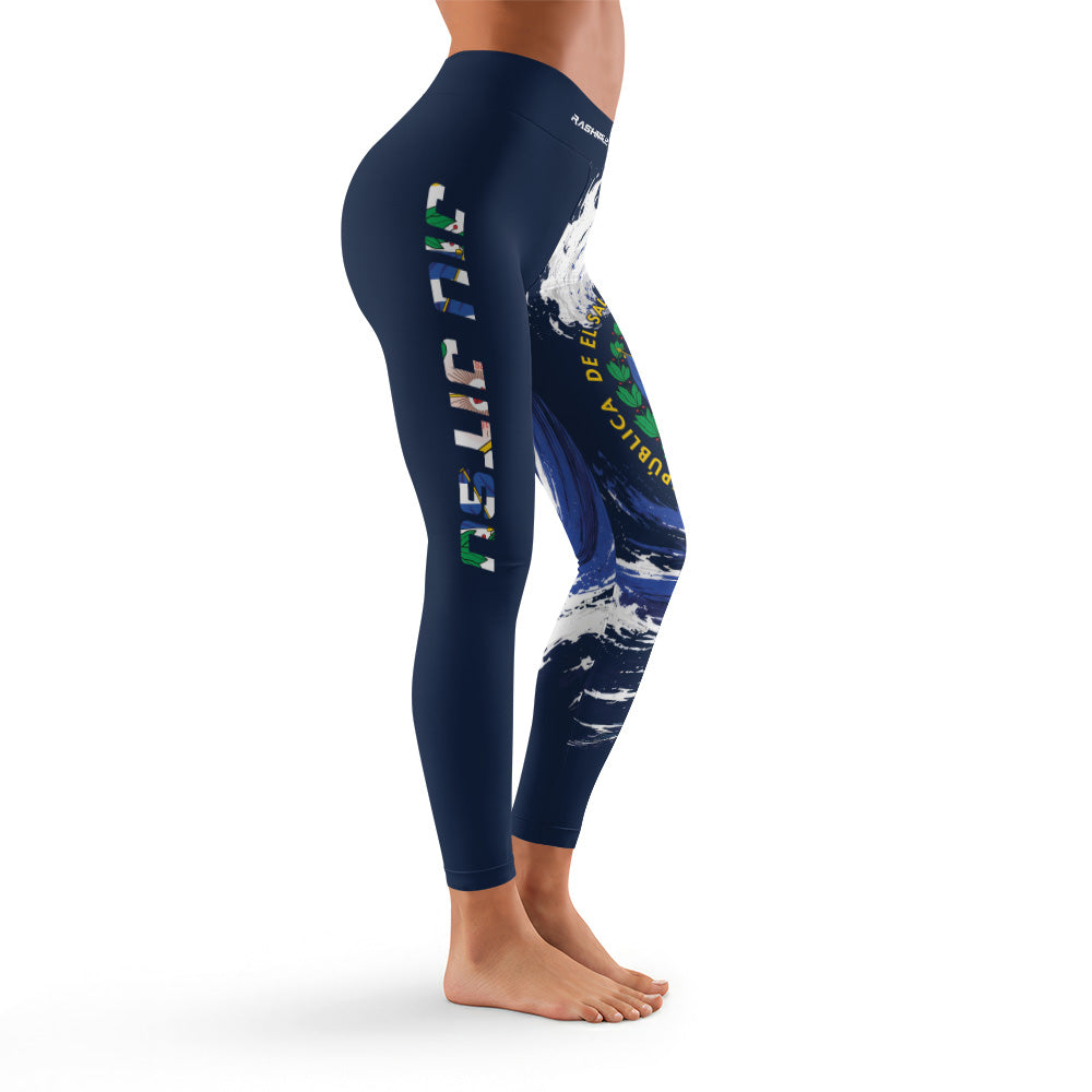 Rashninja Patriot El Salvador Flag Women's Leggings