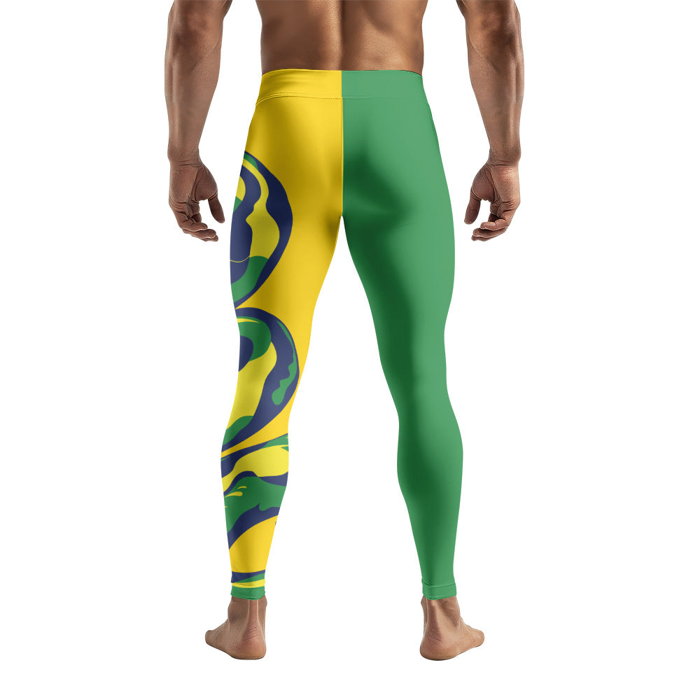 Rashninja Patriot Brazil Flag Men's Spats