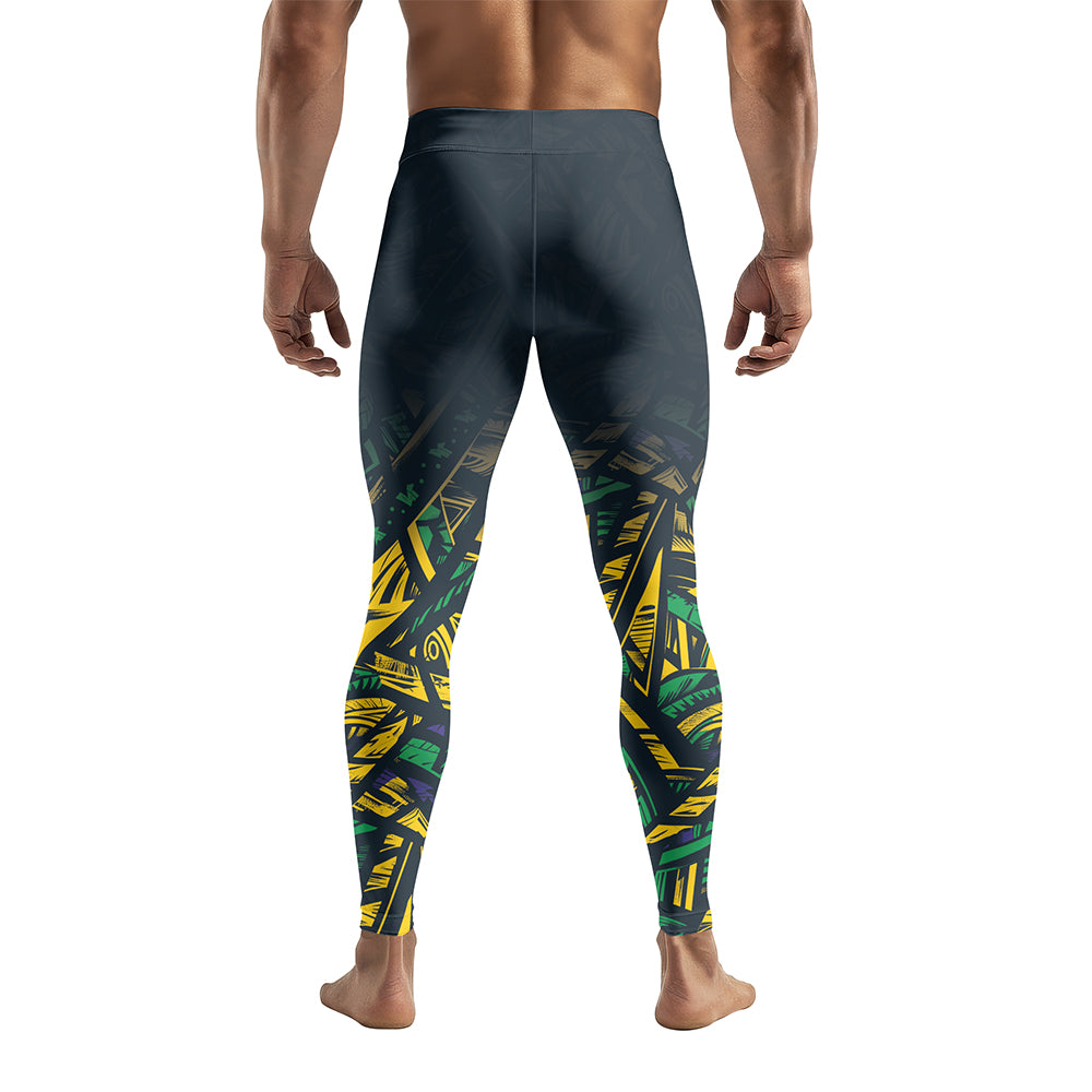Rashninja Patriot Brazil Flag Men's Spats