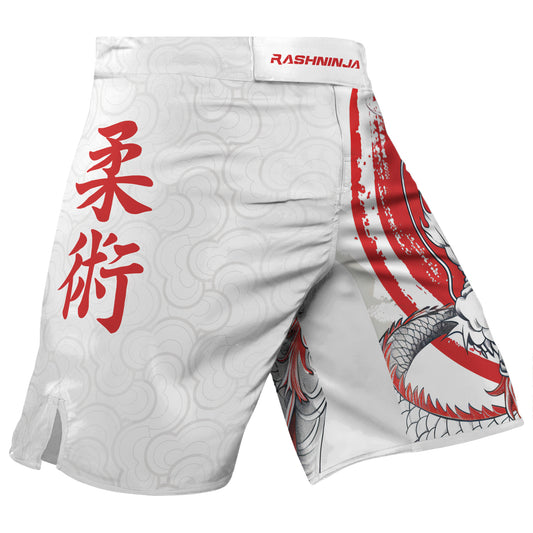 Rashninja Dragon Eclipse Red Men's Fight Shorts