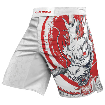 Rashninja Dragon Eclipse Red Men's Fight Shorts