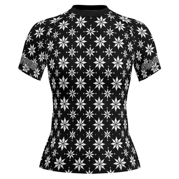 Rashninja Camouflage Black Fusion Women's Short Sleeve Rash Guard