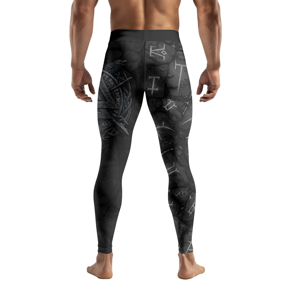 Rashninja Viking Raven Vegvisir Men's Spats