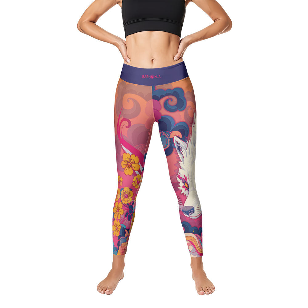 Rashninja Japanese Red Kitsune Women's Leggings