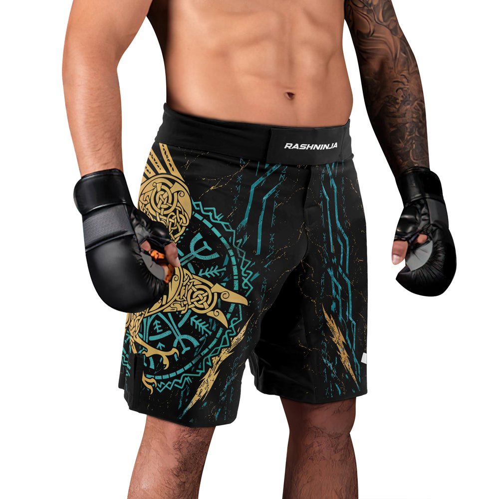 Rashninja Viking Raven Men's Fight Shorts