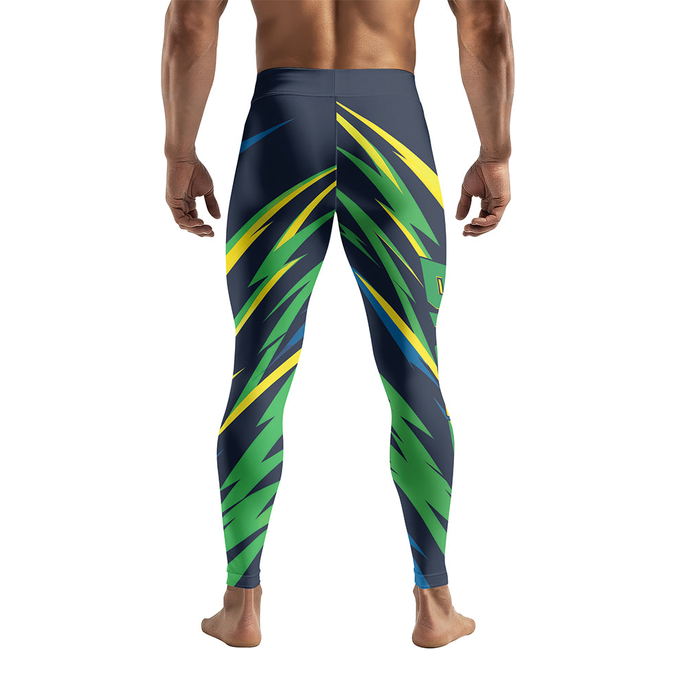 Rashninja Patriot Brazil Flag Men's Spats
