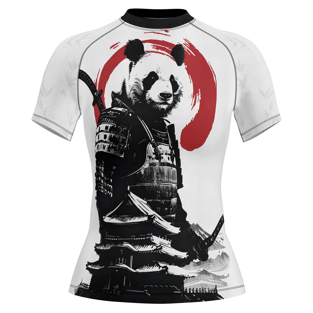 Rashninja Panda Samurai Frost Women's Short Sleeve Rash Guard