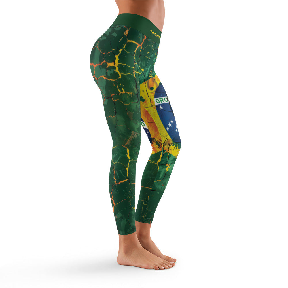 Rashninja Patriot Brazil Flag Women's Leggings