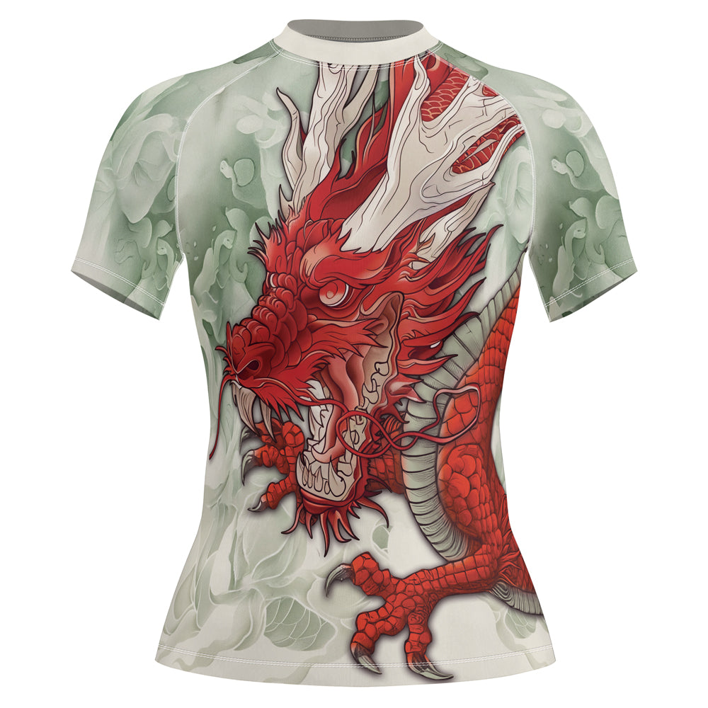 Rashninja Dragon Storm Sovereign Women's Short Sleeve Rash Guard