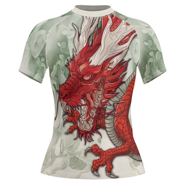 Rashninja Dragon Storm Sovereign Women's Short Sleeve Rash Guard