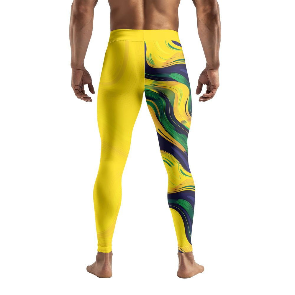 Rashninja Patriot Brazil Flag Men's Spats