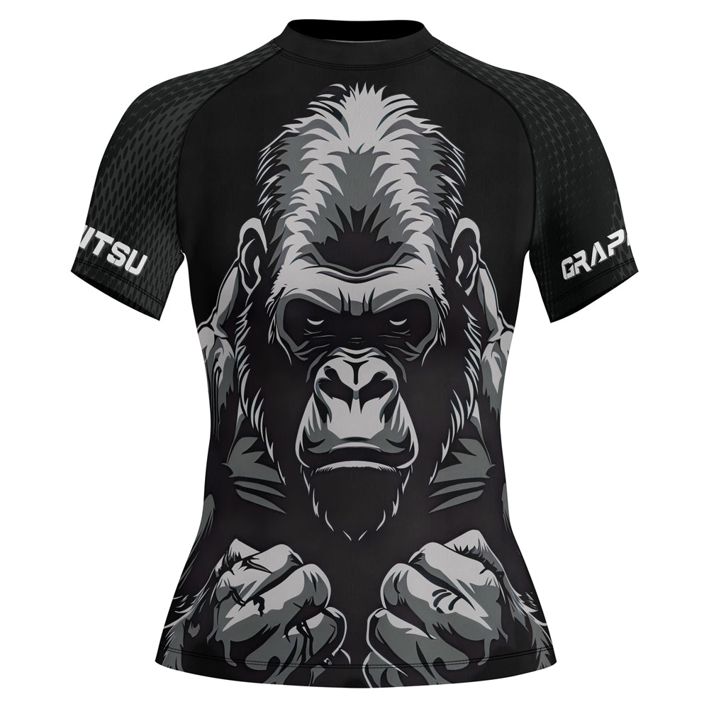 Rashninja Gorilla Wild Monarch Women's Short Sleeve Rash Guard