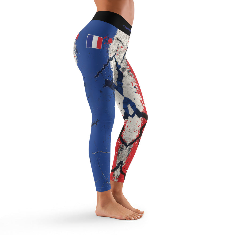 Rashninja Patriot France Flag Women's Leggings