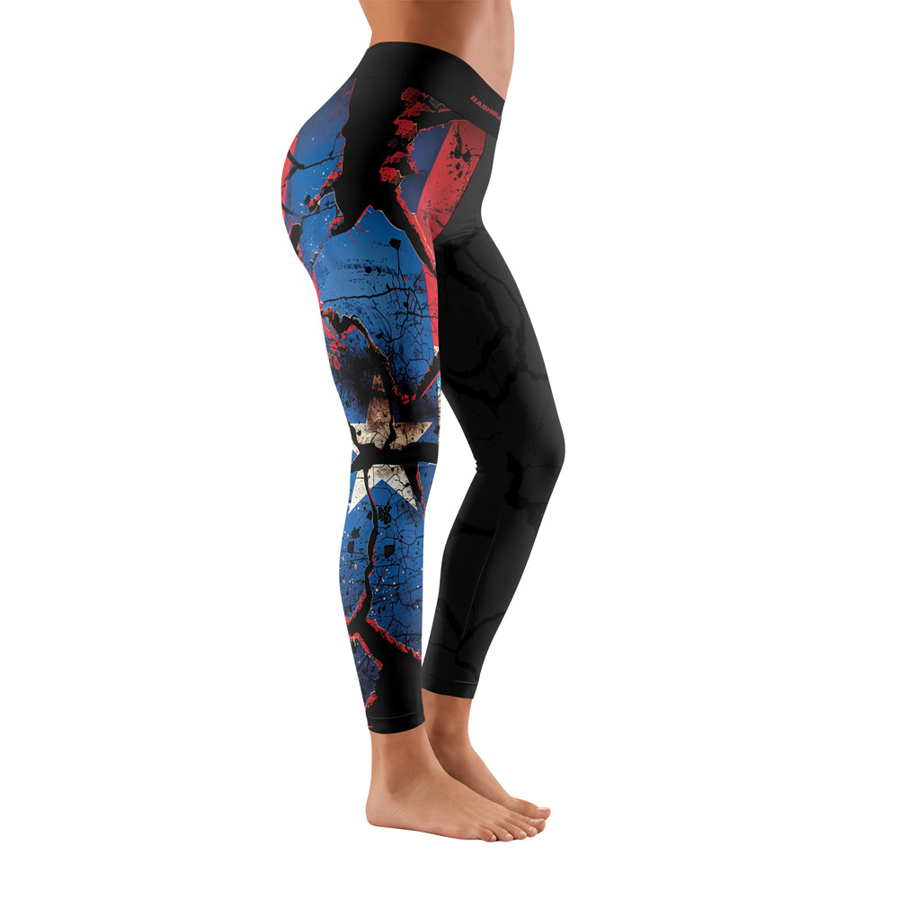 Rashninja Patriot Puerto Rico Flag Women's Leggings