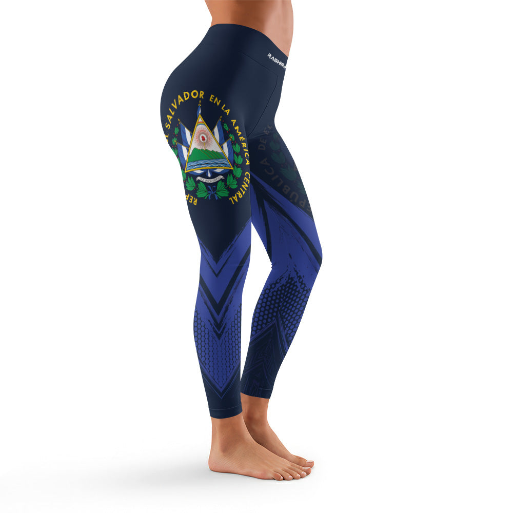 Rashninja Patriot El Salvador Flag Women's Leggings