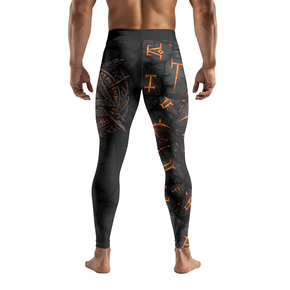 Rashninja Viking Raven Vegvisir Men's Spats