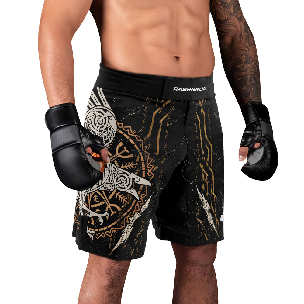Rashninja Viking Raven Men's Fight Shorts