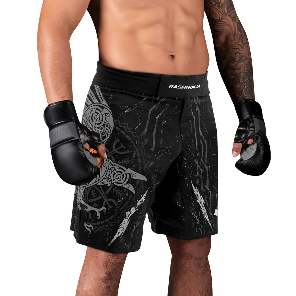 Rashninja Viking Raven Men's Fight Shorts