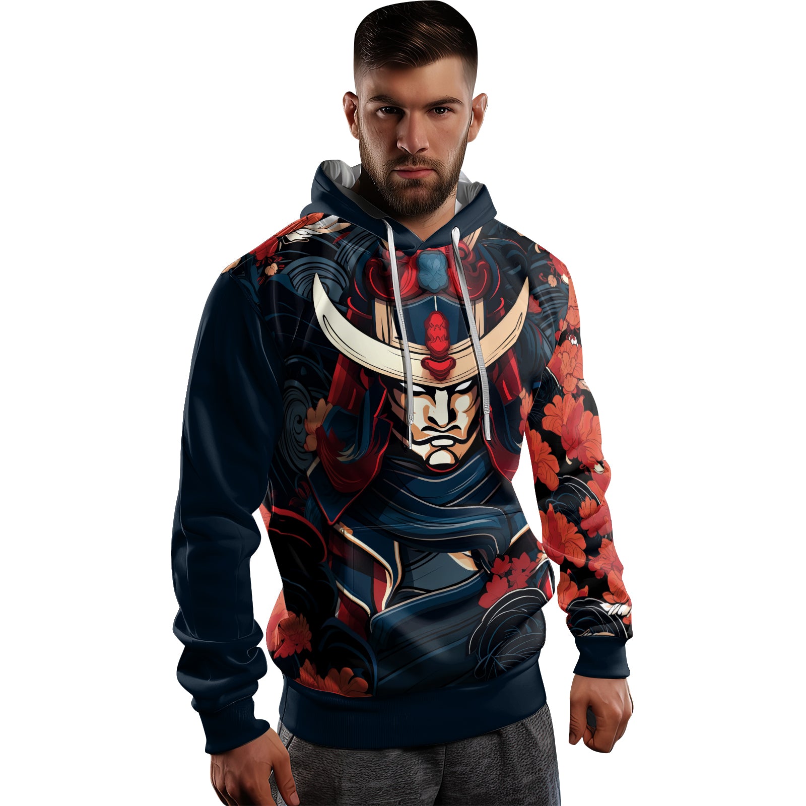 Rashninja Blade of Honor Samurai AOP Hoodie | Samurai Style Hoodie