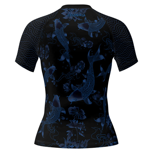 Rashninja Samurai Koi Valor Women's Short Sleeve Rash Guard